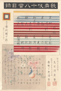 Title Page from the series The Kabuki Eighteen (Kabuki Jūhachiban)